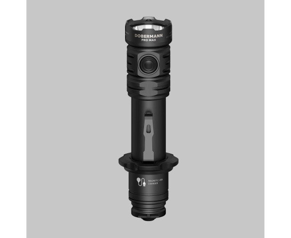 Фонарь тактический Dobermann Pro MAX (Black; Холодный; 3000Lm; акк21700-5000mAh)